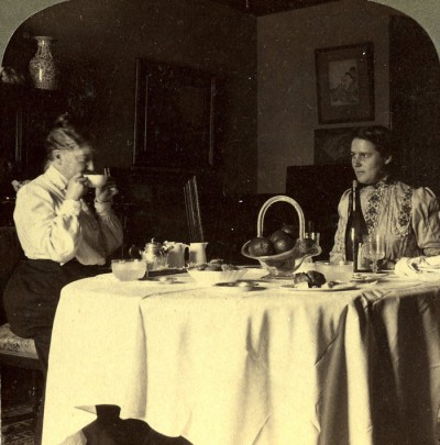 Mary Cassatt and mary Hillard at Tea