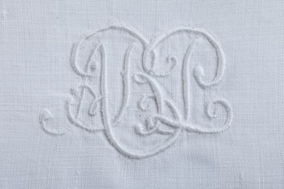 Hill-Stead Linens Utilitarian hand towels monogram