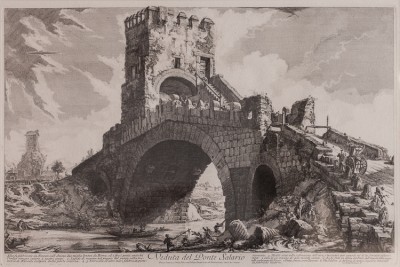 Hill-Stead Prints Piranesi Veduta del Ponte Salario