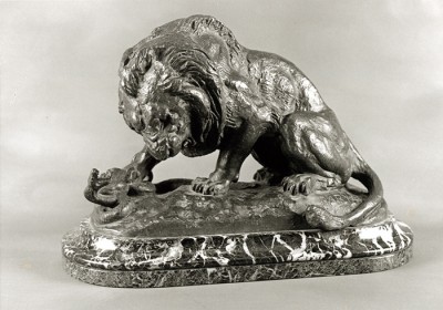 Lion with Serpent