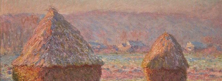 Grainstacks, White Frost Effect, Claude Monet