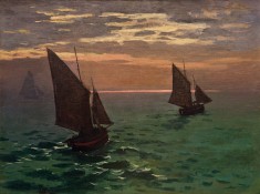 Fishing Boats at Sea, Claude Monet